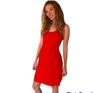 BB Dakota Red Dress  Sz.8 Sleeveless Fit and Flare
